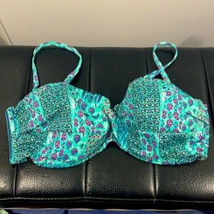 NWT Lascana by VS Bandeau/Strapless Swim Top 36C